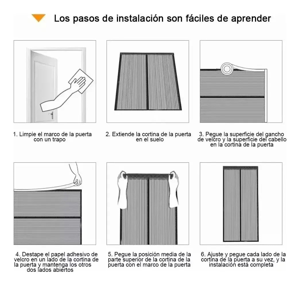 Cortina de puerta mosquitera magnética - Promo 2x1