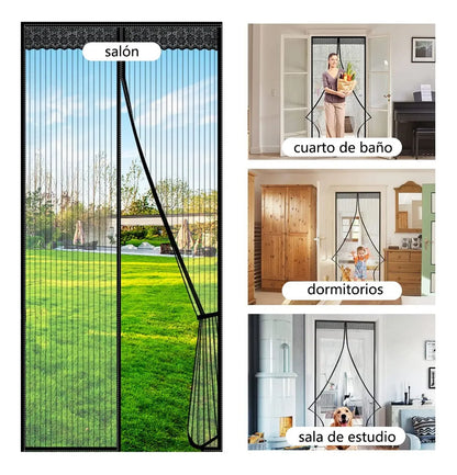 Cortina de puerta mosquitera magnética - Promo 2x1