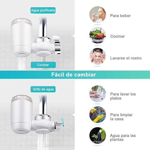 Purificador de Agua para Grifo – Limpieza y seguridad 💧