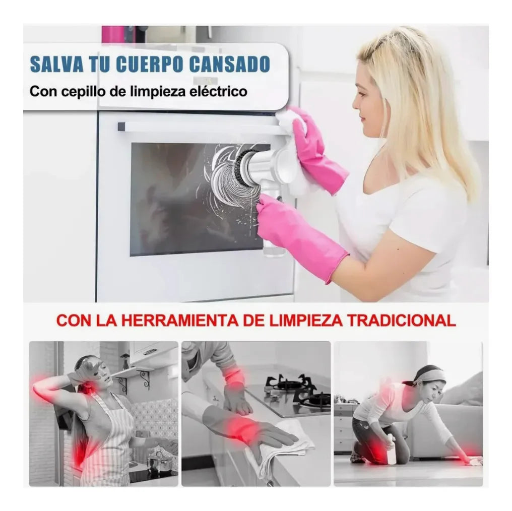 Cepillo Eléctrico 5 en 1 - Limpieza sin esfuerzo ✨