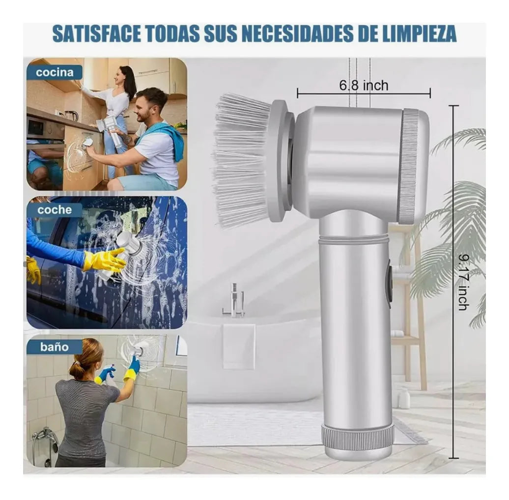 Cepillo Eléctrico 5 en 1 - Limpieza sin esfuerzo ✨