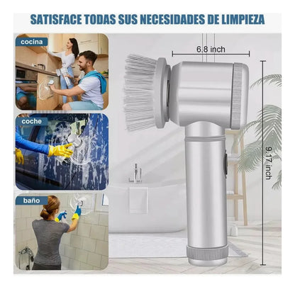 Cepillo Eléctrico 5 en 1 - Limpieza sin esfuerzo ✨