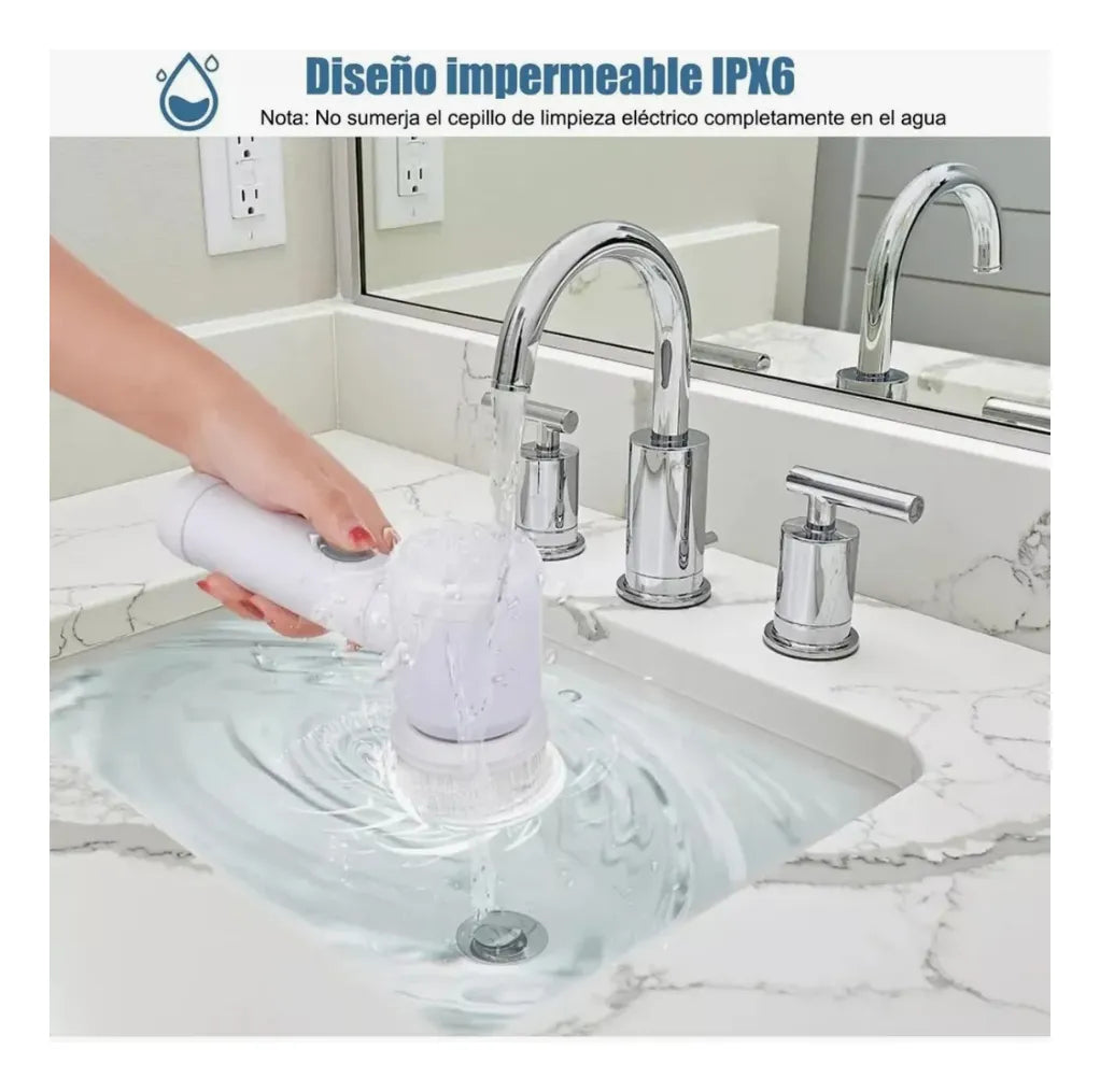 Cepillo Eléctrico 5 en 1 - Limpieza sin esfuerzo ✨