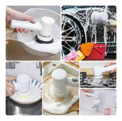 Cepillo Eléctrico 5 en 1 - Limpieza sin esfuerzo ✨