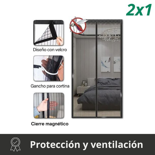 Cortina de puerta mosquitera magnética - Promo 2x1