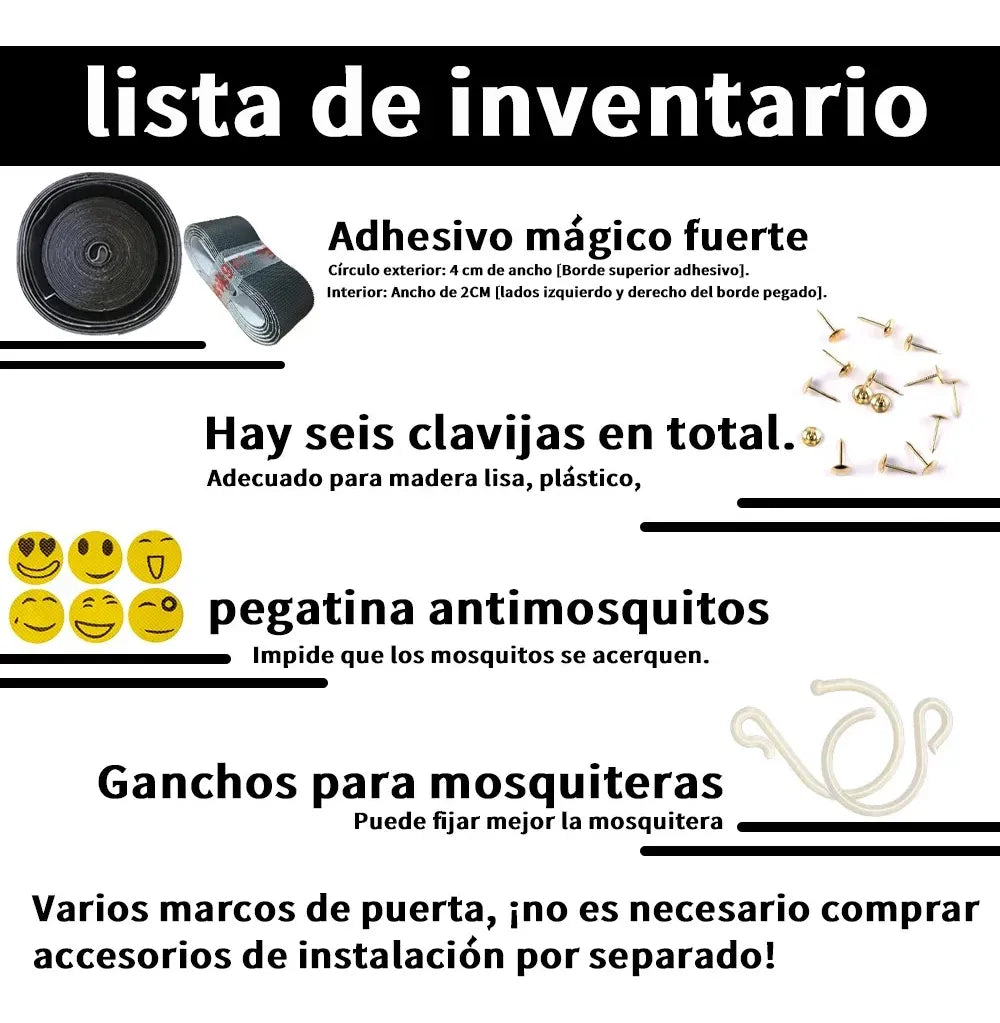 Cortina de puerta mosquitera magnética - Promo 2x1
