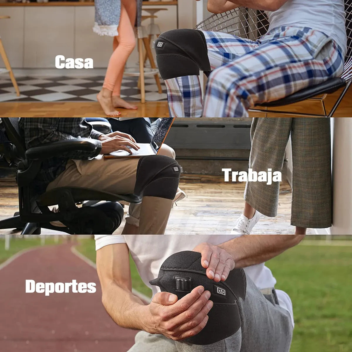 Rodillera Térmica Ajustable – Alivio y bienestar ❤️