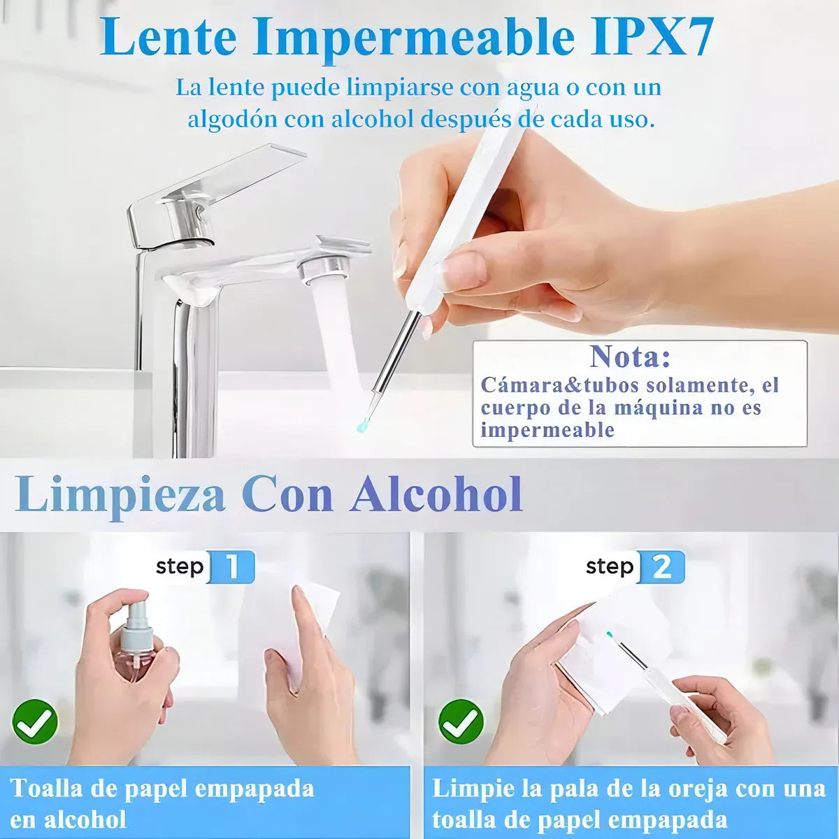 Limpiador de Oídos Inteligente - Limpieza segura y visible ✨