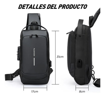 Mochila Antirrobo Impermeable Con USB – Seguridad Inteligente 🔐