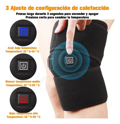 Rodillera Térmica Ajustable – Alivio y bienestar ❤️