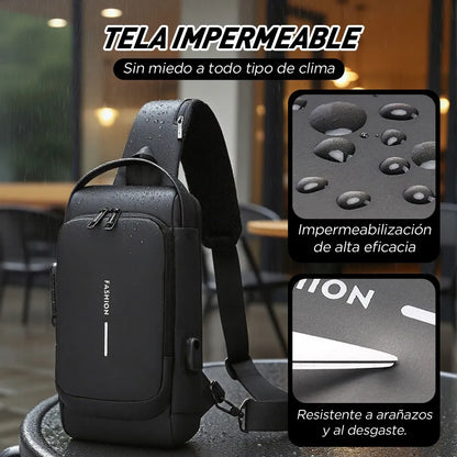 Mochila Antirrobo Impermeable Con USB – Seguridad Inteligente 🔐