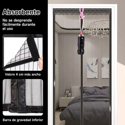 Cortina de puerta mosquitera magnética - Promo 2x1