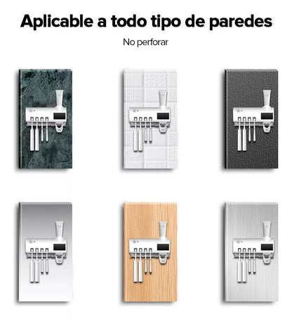 Esterilizador y Dispensador de Cepillos 2 en 1 – Limpieza y organización 💧