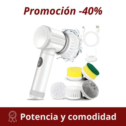 Cepillo Eléctrico 5 en 1 - Limpieza sin esfuerzo ✨