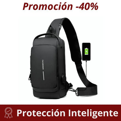 Mochila Antirrobo Impermeable Con USB – Seguridad Inteligente 🔐